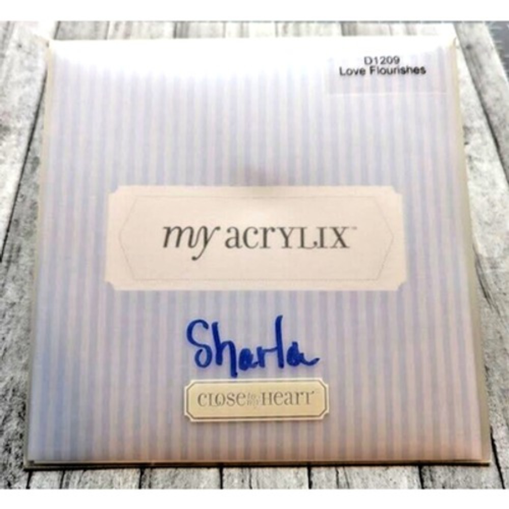 My Acrylix Close to My Heart Love Flourishes #D1209 Stamps Friendship